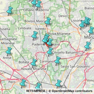 Mappa Via Cartesio, 20037 Paderno Dugnano MI, Italia (5.6365)