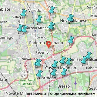 Mappa Via Cartesio, 20037 Paderno Dugnano MI, Italia (2.5165)