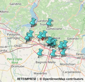 Mappa Via Barco, 25064 Gussago BS, Italia (10.13833)