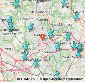Mappa Via Thomas Alva Edison, 20037 Paderno Dugnano MI, Italia (5.8535)