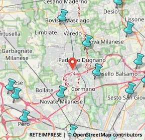 Mappa Via Thomas Alva Edison, 20037 Paderno Dugnano MI, Italia (6.76353)