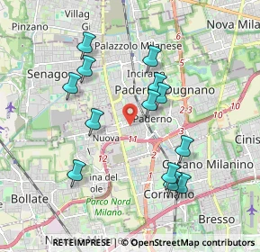 Mappa Via Thomas Alva Edison, 20037 Paderno Dugnano MI, Italia (1.79077)