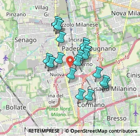 Mappa Via Thomas Alva Edison, 20037 Cormano MI, Italia (1.3795)