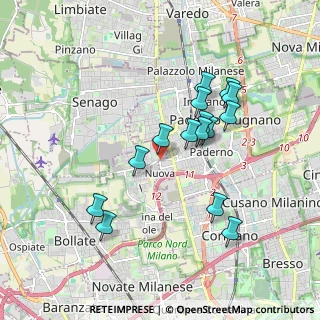 Mappa Via San Bernardo, 20037 Paderno Dugnano MI, Italia (1.66733)