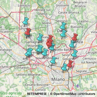Mappa Via San Bernardo, 20037 Paderno Dugnano MI, Italia (6.5575)