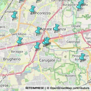 Mappa Via Eugenio Villoresi, 20864 Agrate Brianza MB, Italia (2.73154)