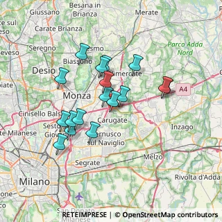 Mappa Via Eugenio Villoresi, 20864 Agrate Brianza MB, Italia (6.11294)