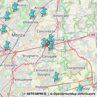 Mappa Via Eugenio Villoresi, 20864 Agrate Brianza MB, Italia (6.12833)