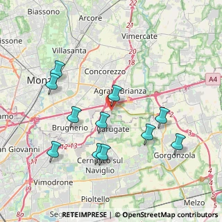Mappa Via Eugenio Villoresi, 20864 Agrate Brianza MB, Italia (4.01818)