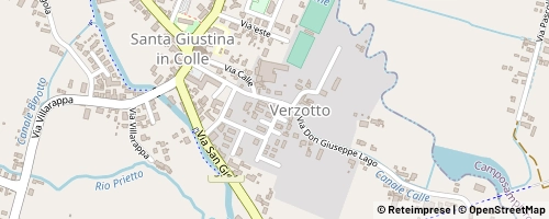Mappa Santa Giustina in Colle