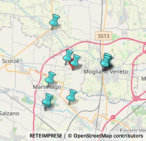 Mappa Via Don Bosco, 30037 Scorzè VE, Italia (3.28417)