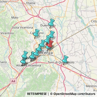 Mappa Via Elisa Zamboni Segato, 36100 Vicenza VI, Italia (5.848)