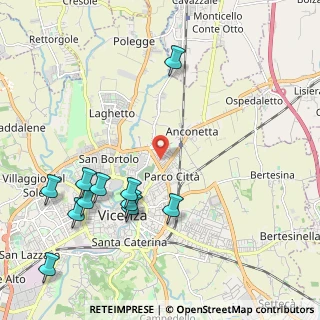 Mappa Via Elisa Zamboni Segato, 36100 Vicenza VI, Italia (2.48273)