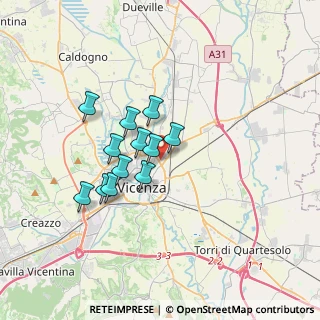 Mappa Via Elisa Zamboni Segato, 36100 Vicenza VI, Italia (2.64583)