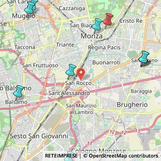 Mappa Via Natale Lucca, 20900 Monza MB, Italia (3.44909)