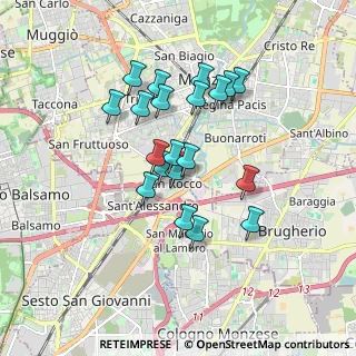 Mappa Via Natale Lucca, 20900 Monza MB, Italia (1.4525)