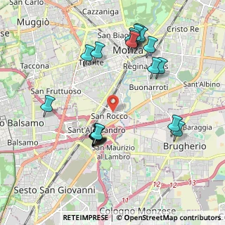 Mappa Via Natale Lucca, 20900 Monza MB, Italia (2.0985)