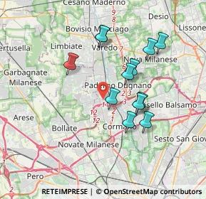 Mappa Via Galileo Galilei, 20037 Paderno Dugnano MI, Italia (3.2025)