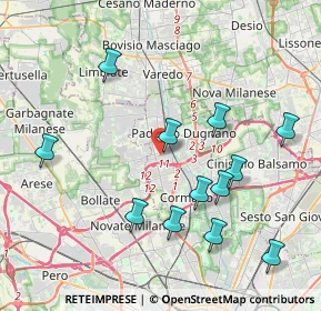 Mappa Via Galileo Galilei, 20037 Paderno Dugnano MI, Italia (4.21333)