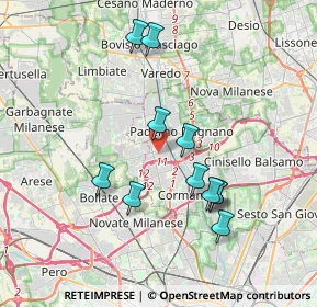 Mappa Via Galileo Galilei, 20037 Paderno Dugnano MI, Italia (3.45636)