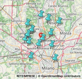 Mappa Via Galileo Galilei, 20037 Paderno Dugnano MI, Italia (5.892)