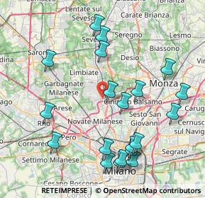 Mappa Via Galileo Galilei, 20037 Paderno Dugnano MI, Italia (9.005)
