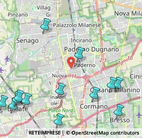 Mappa Via Galileo Galilei, 20037 Paderno Dugnano MI, Italia (3.02214)
