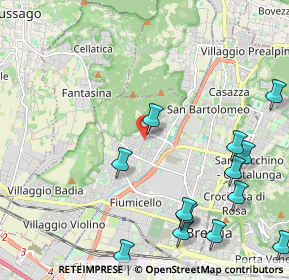 Mappa Via della Chiesa, 25127 Brescia BS, Italia (2.75)