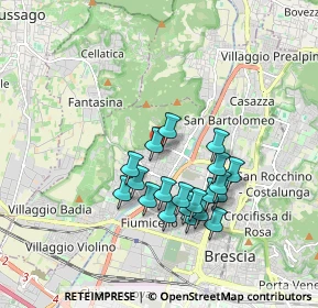 Mappa Via della Chiesa, 25127 Brescia BS, Italia (1.5845)