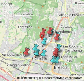 Mappa Via della Chiesa, 25127 Brescia BS, Italia (1.60158)