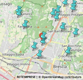 Mappa Via della Chiesa, 25127 Brescia BS, Italia (2.41688)