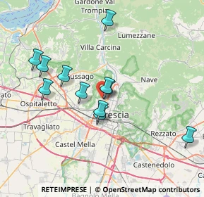 Mappa Via della Chiesa, 25127 Brescia BS, Italia (6.70818)