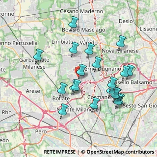 Mappa Via Como, 20021 Bollate MI, Italia (3.768)
