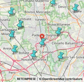 Mappa Via Tonale, 20037 Paderno Dugnano MI, Italia (5.07091)