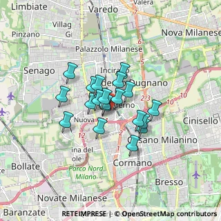 Mappa Via Tonale, 20037 Paderno Dugnano MI, Italia (1.1035)