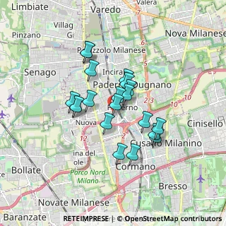 Mappa Via Fabio Filzi, 20037 Paderno Dugnano MI, Italia (1.341)