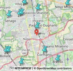 Mappa Via Fabio Filzi, 20037 Paderno Dugnano MI, Italia (3.26533)