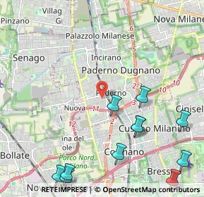 Mappa Via Fabio Filzi, 20037 Paderno Dugnano MI, Italia (2.87273)