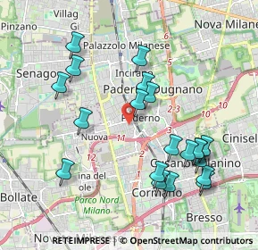 Mappa Via Fabio Filzi, 20037 Paderno Dugnano MI, Italia (2.038)
