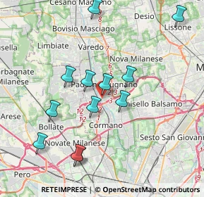 Mappa Piazza Giovanni Falcone e Paolo Borsellino, 20037 Paderno Dugnano MI, Italia (3.8325)