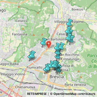 Mappa Via Vittorio Locchi, 25128 Brescia BS, Italia (1.782)