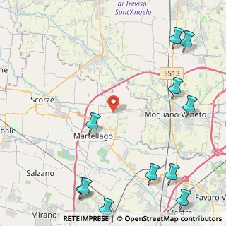 Mappa Via Moglianese Vecchia, 30030 Scorzè VE, Italia (6.40909)