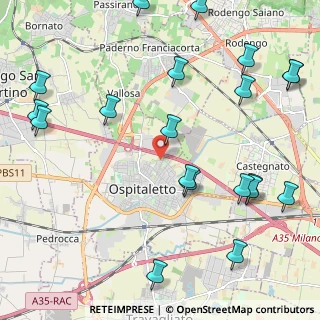 Mappa Via unità d'italia, 25035 Ospitaletto BS, Italia (2.819)