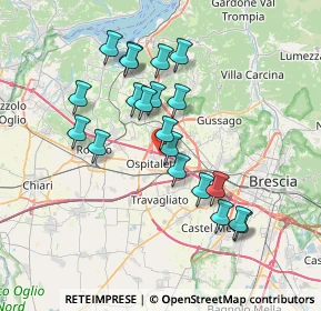 Mappa Via unità d'italia, 25035 Ospitaletto BS, Italia (6.5775)