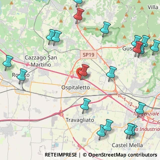 Mappa Via unità d'italia, 25035 Ospitaletto BS, Italia (6.097)