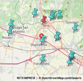 Mappa Via unità d'italia, 25035 Ospitaletto BS, Italia (4.61867)