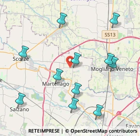 Mappa Tabaccheria Peseggia-Scorzè, 30037 Scorzè VE, Italia (4.52455)