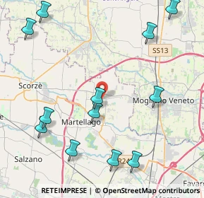 Mappa Tabaccheria Peseggia-Scorzè, 30037 Scorzè VE, Italia (5.21667)