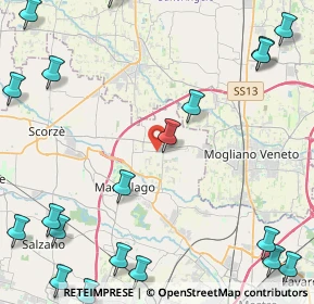 Mappa Tabaccheria Peseggia-Scorzè, 30037 Scorzè VE, Italia (6.7215)