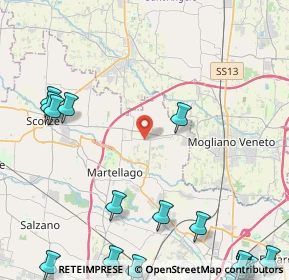 Mappa Tabaccheria Peseggia-Scorzè, 30037 Scorzè VE, Italia (7.25684)